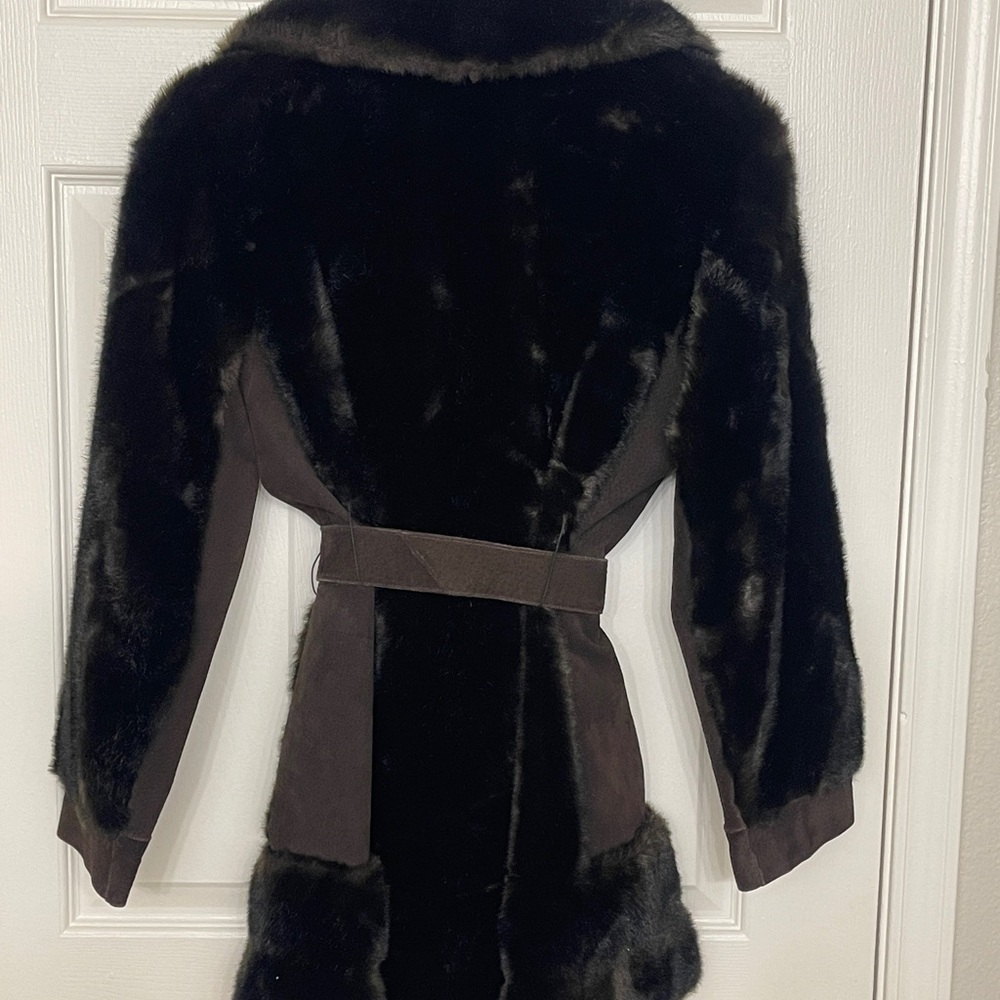 Tissavel of France Dark Brown Teddy Jacket - Picture 2 of 14